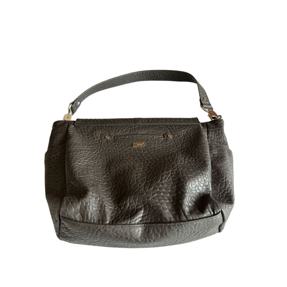 Thirty-one 31 Jewell gray leather‎ shoulder bag faux leather